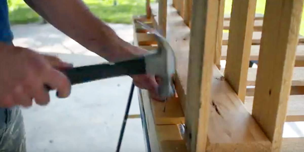 He Nails Pallets Together For An Item That Many Of You Will Want To See And Need!