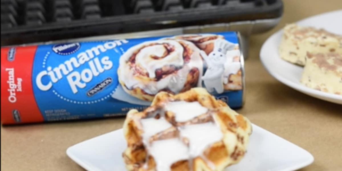 If You Have 3 Minutes and A Waffle Iron, You Can Make These Amazing Cinnamon Rolls