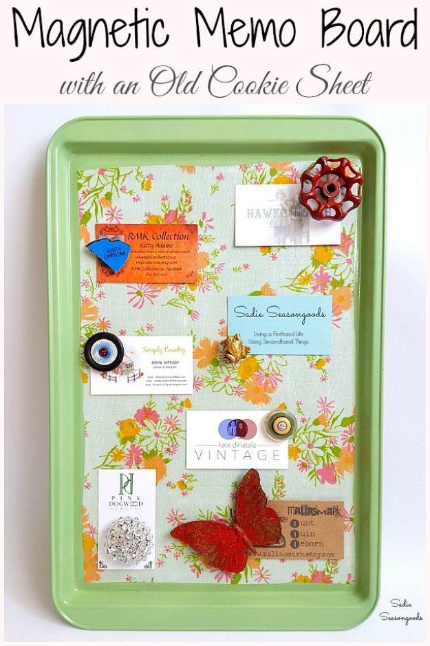 Magnetic Memo Board, quick enough to finish over a weekend and a clever way to reuse scraps you already have