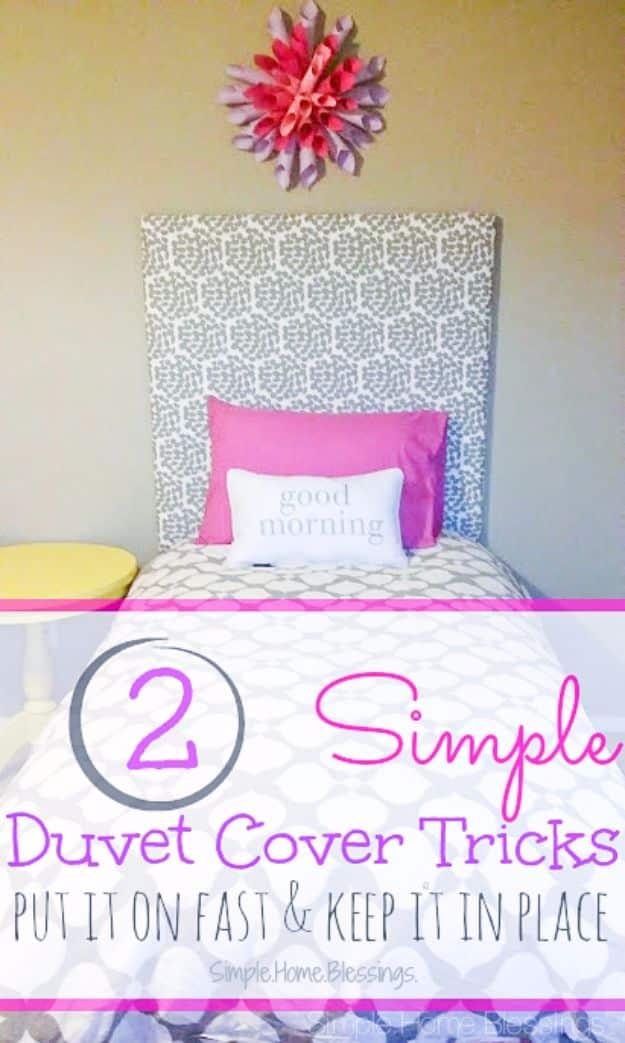 Simple Duvet Cover Tricks, fast enough to finish before the next rainy day and charm that fits right into an existing room