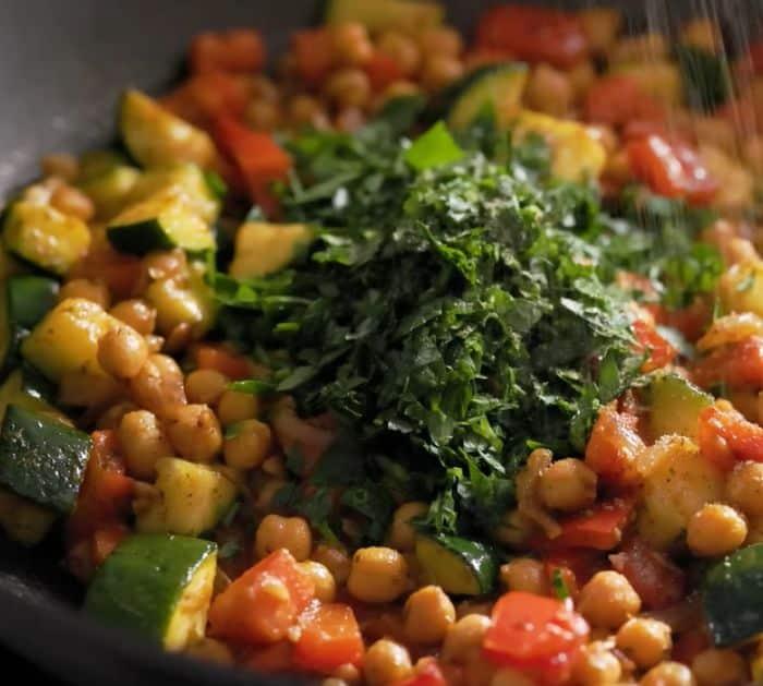 Chickpea Vegetable Stir Fry Recipe Instructions