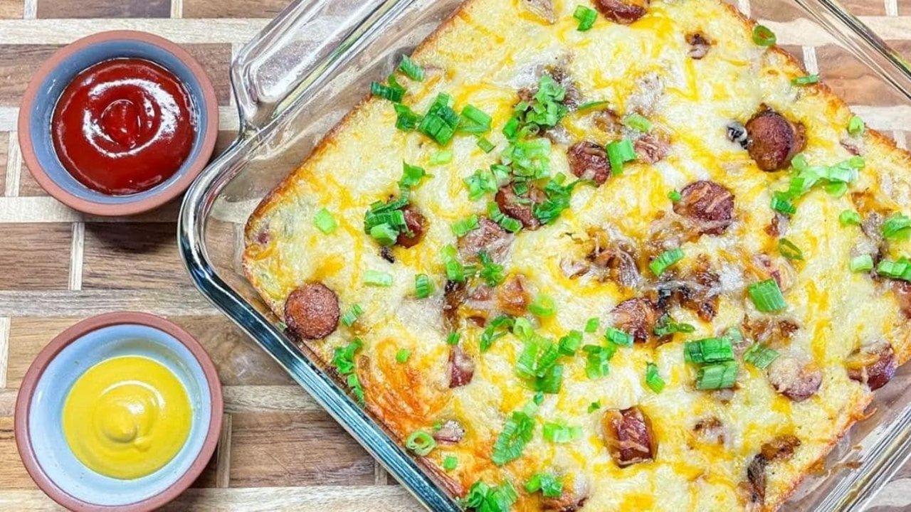 Easy Corn Dog Casserole Recipe (State Fair Food Copycat)