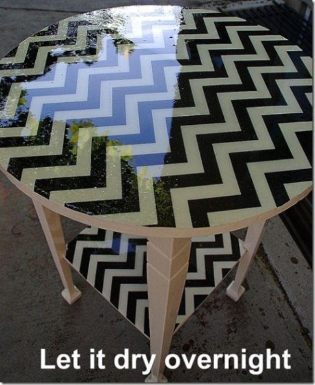 Fabric Covered Resin Table, a resin craft idea, simple enough for a first try and a satisfying finish for not much work