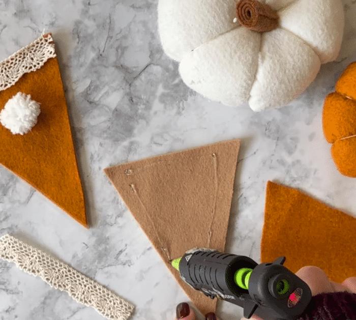 Materials for Holiday Pie Garland