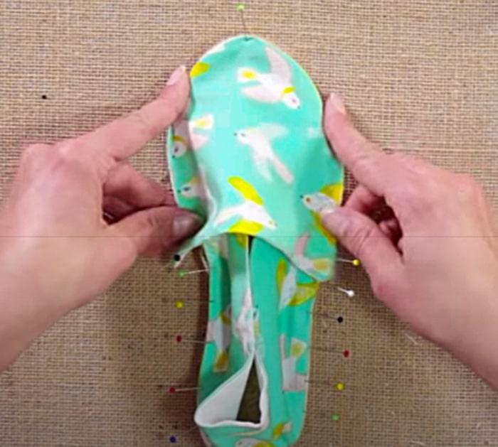 Use Straight Pins To Make Espadrille Shoes