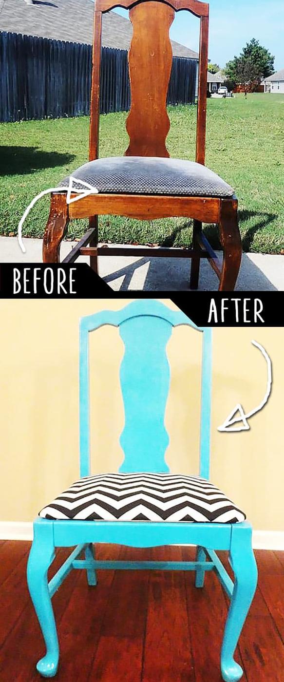 Classic Meets Chevron, a clever idea worth trying at home and a project that looks pricier than it really is