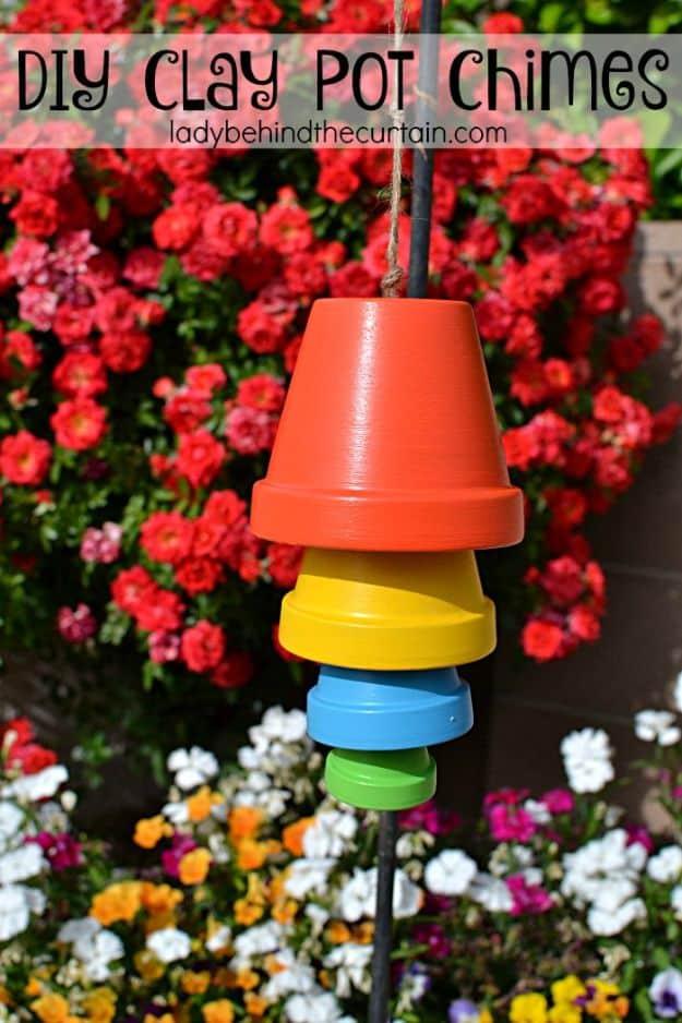 DIY Ideas for Clay Pots - DIY Clay Pot Chimes - Cute Gardening Projects Tutorials for Decorating Pots - Pretty Rustic and Farmhouse Planters for Cheap Home Decor