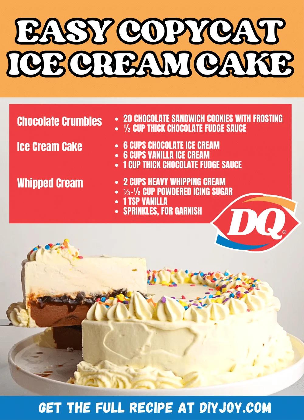 Easy Copycat Dairy Queen Ice Cream Cake Recipe