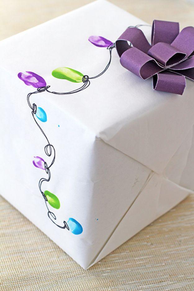 Fairy Lights Wrap, a handmade finishing detail, simple enough to make for a whole list of names at once
