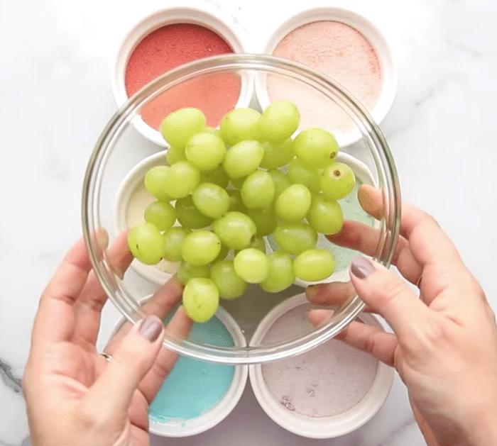 Ingredients for Frozen Jello Candy Grapes