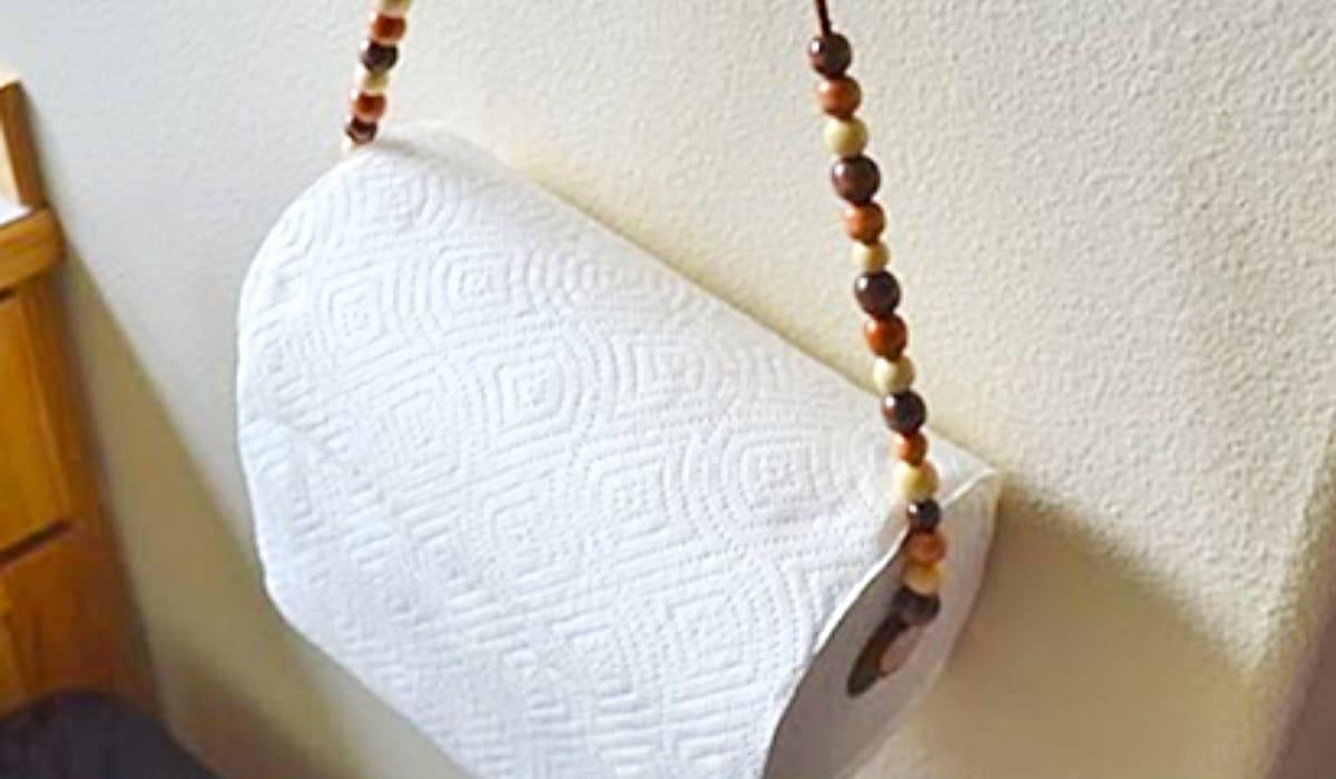 How To Make Beaded Paper Towel Holder