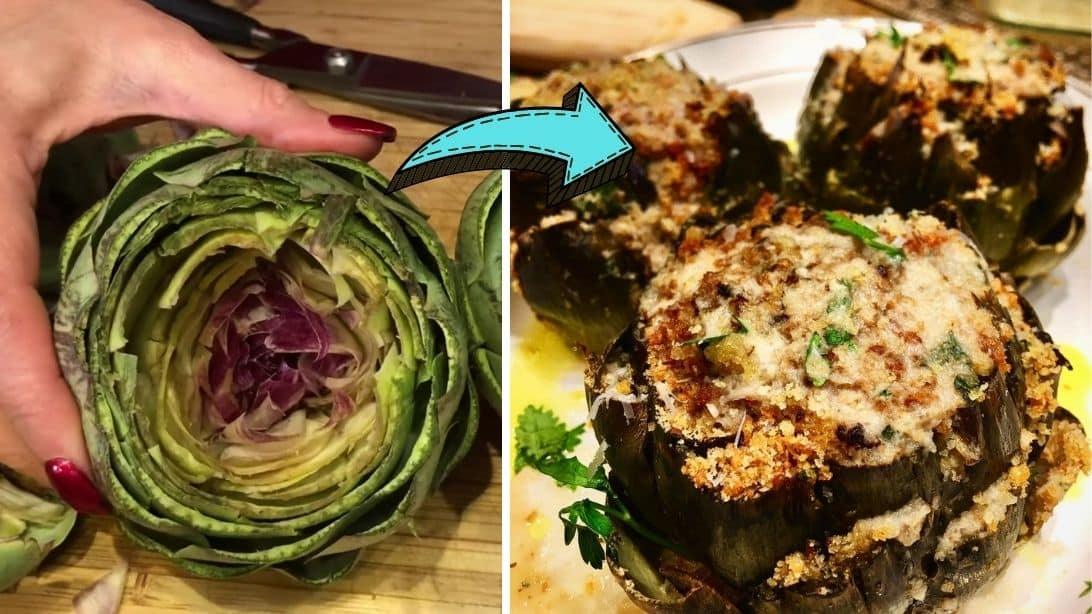 Easy To Make Stuffed Artichoke