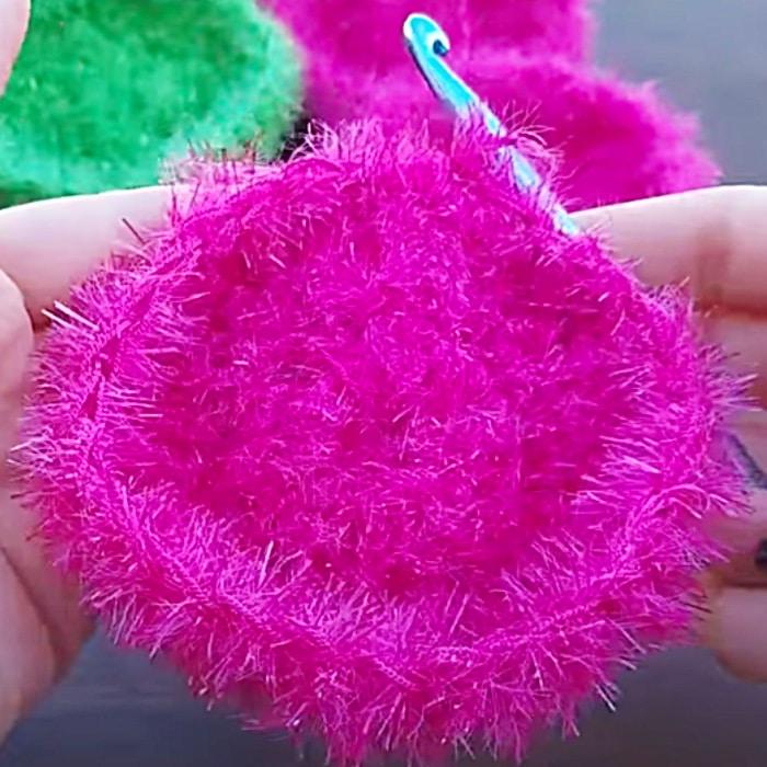 How To Make A Crocheted Dish Scrubby - Easy Crochet Pattern - Free Crochet Dish Scrubby Pattern