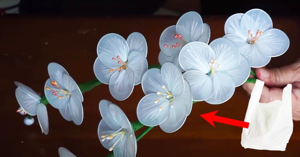 DIY Recycled Plastic Flowers