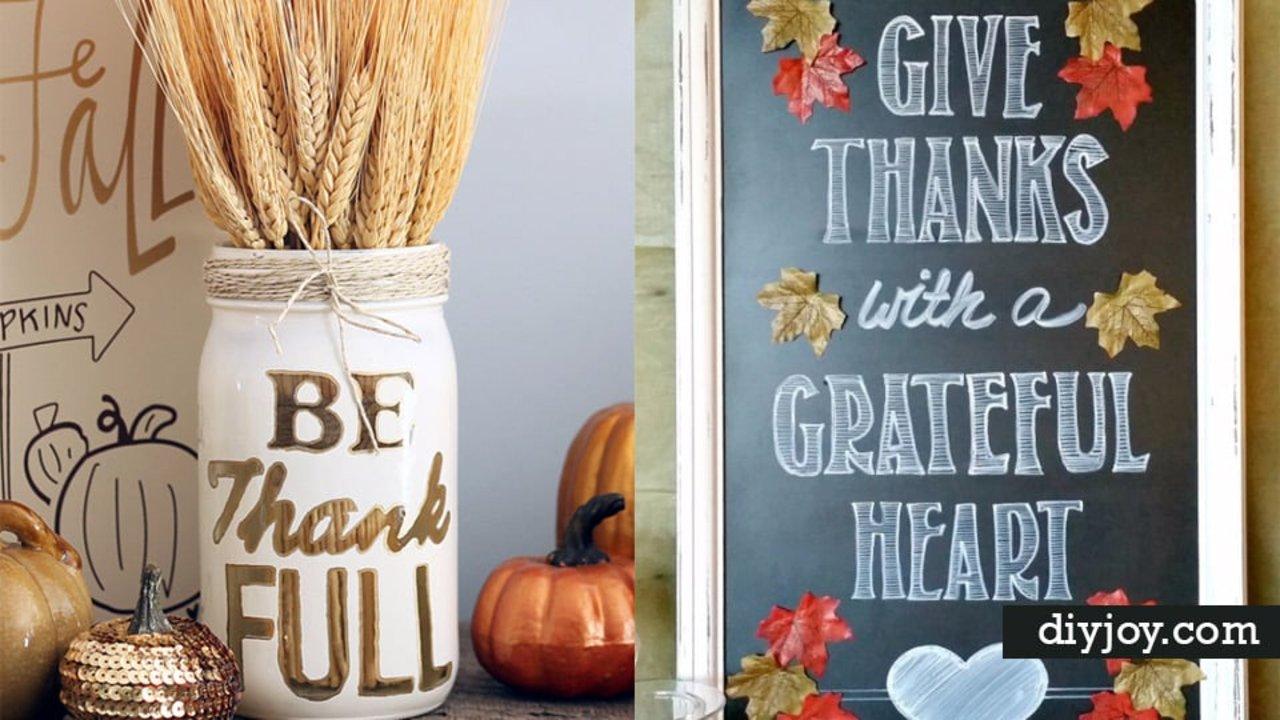 26 DIY Thanksgiving Decor Ideas