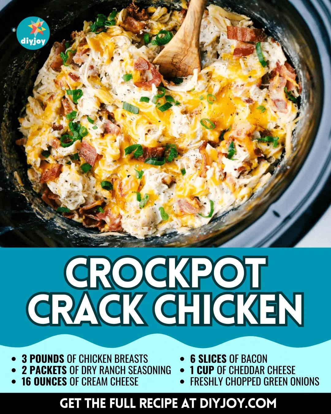 Easy-To-Make Crockpot Crack Chicken