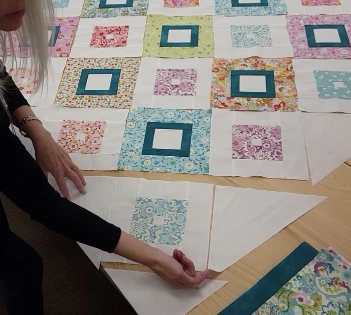 How To Make Up Square Down Square Quilt
