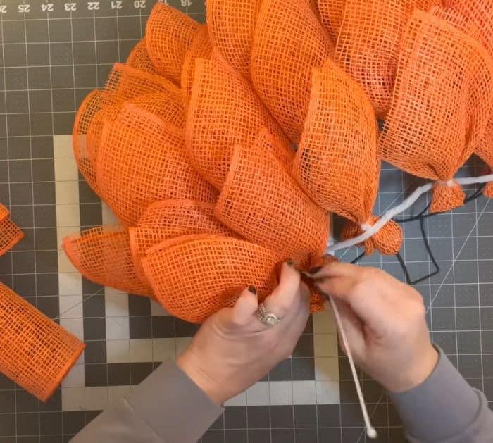 Dollar Tree Pumpkin Wreath Project