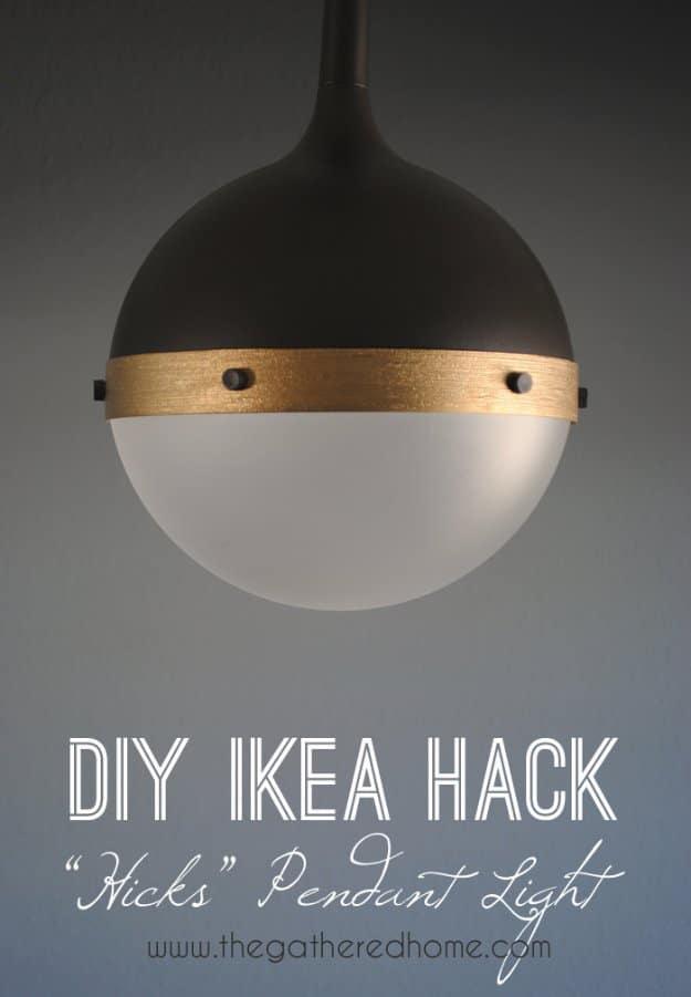 DIY Ikea Hack Hicks Pendant Light, a furniture upgrade trick, quick and cheap to try tonight and the fix worth remembering