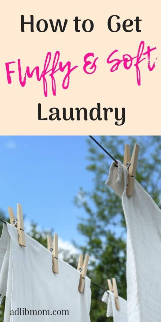 Get Fluffy and Soft Laundry, a quick fix for a common laundry problem and an easy way to cut down on laundry day frustration