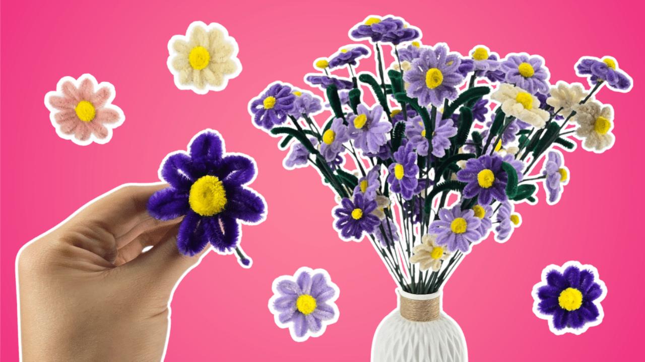 How to Make Pipe Cleaner Flowers – Daisies