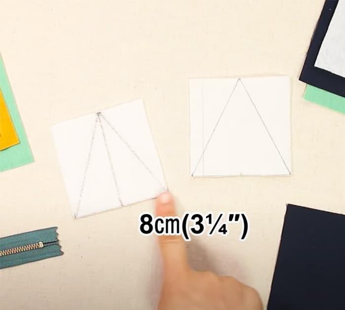DIY Triangle Pencil Case | DIY Sewing