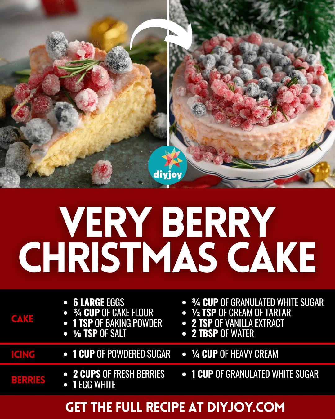 Very Berry Christmas Cake Recipe
