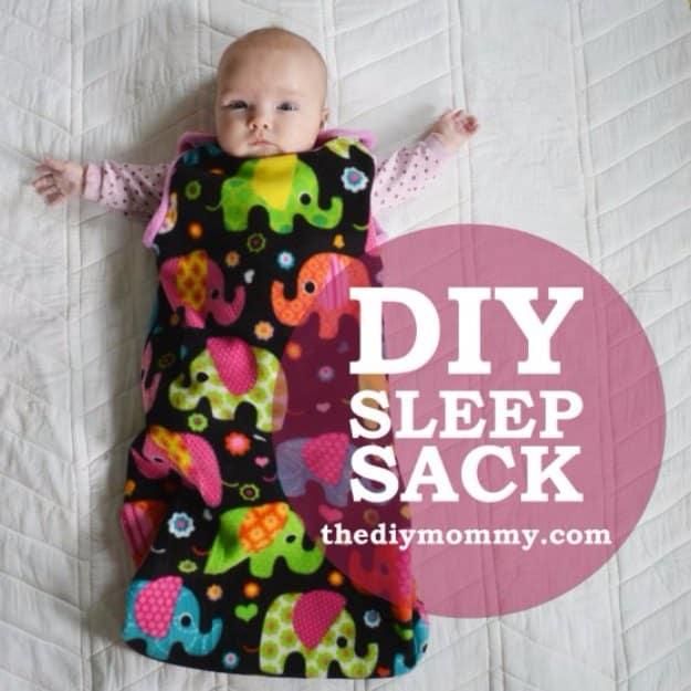 Sew an Easy Baby Sleep Sack, a DIY baby shower gift, a thoughtful homemade option instead of a store gift