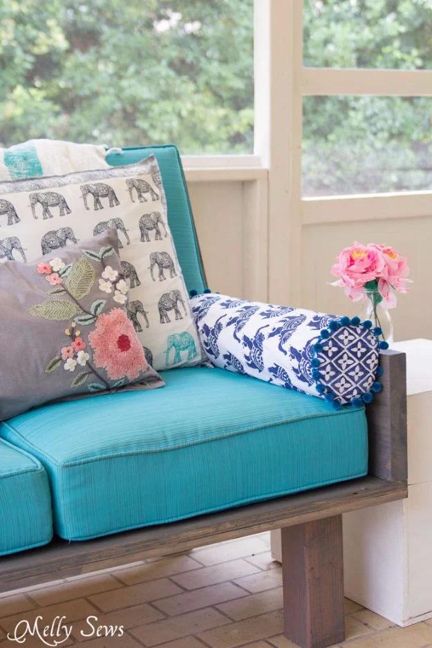Outdoor Bolster Pillow, gentle on the wallet even making a matching pair and a touch that upgrades a plain corner instantly