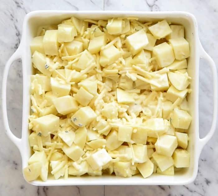 Easy to Make Loaded Cheesy Potato Bake Casserole