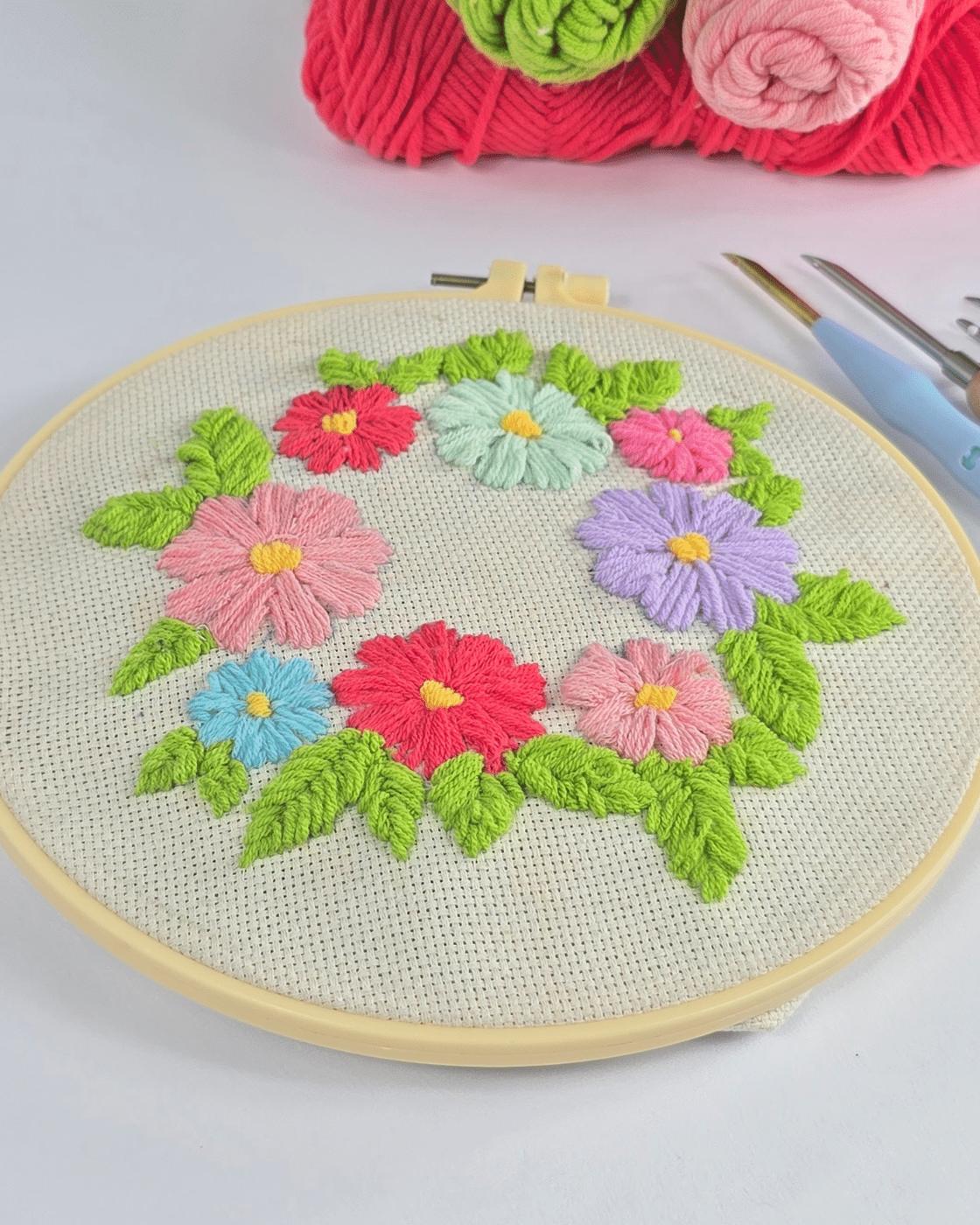 Easy Punch Needle Embroidery — fun diy punch needle embroidery