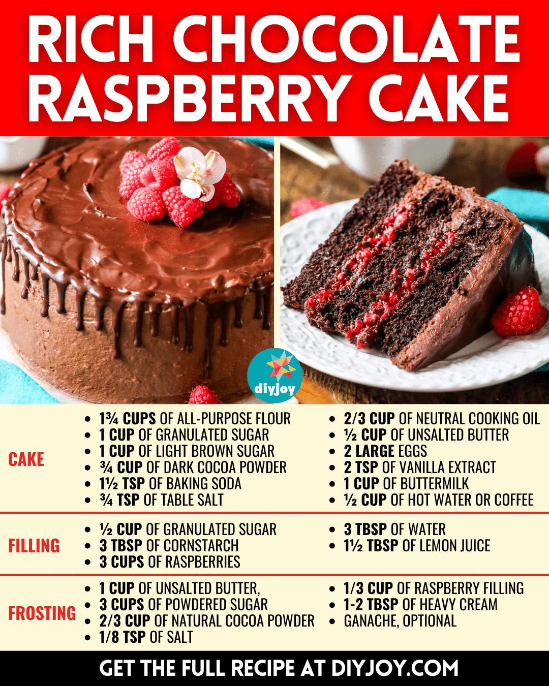Easy-To-Make Rich Chocolate Raspberry Cake