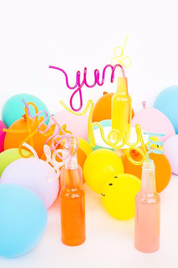 DIY Crazy Straws, a summer afternoon crowd-pleaser, and fun that keeps going long after the sun goes down
