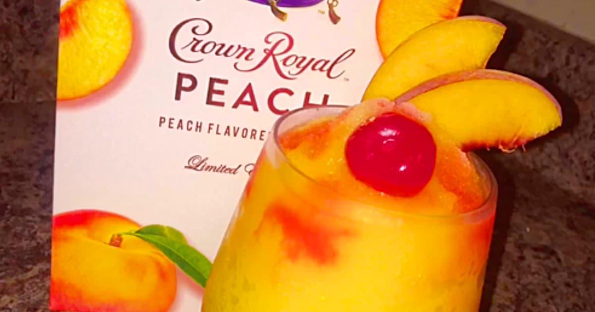 Peach Crown Royal Slushie Recipe