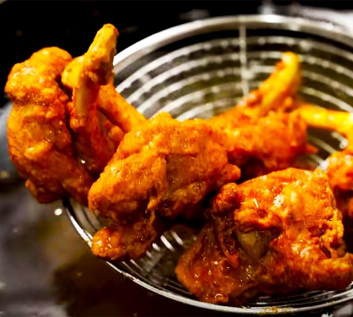 Fry The Chicken Lollipops Before Saucing - Drumstick Recipes