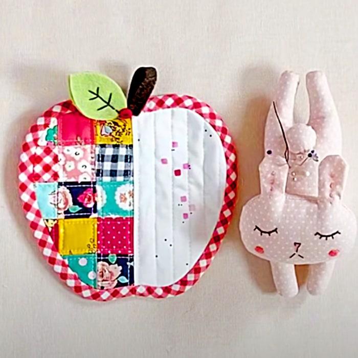How To Make Apple And Pear Coasters - Easy Way To Make Coasters - Easy Quilting Ideas