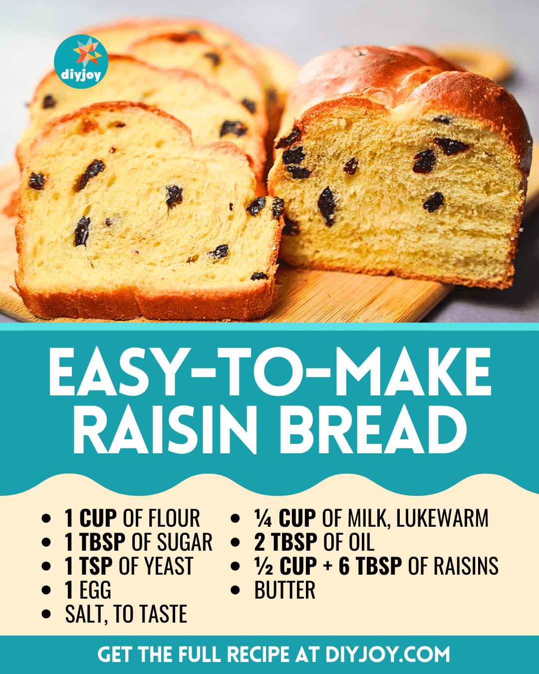 Easy-To-Make Fluffy Raisin Bread