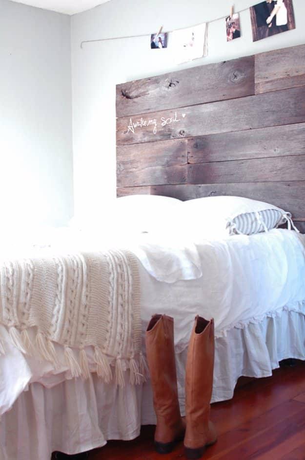 DIY Rustic Headboards, a fun project the whole family can help with and an idea worth saving for later