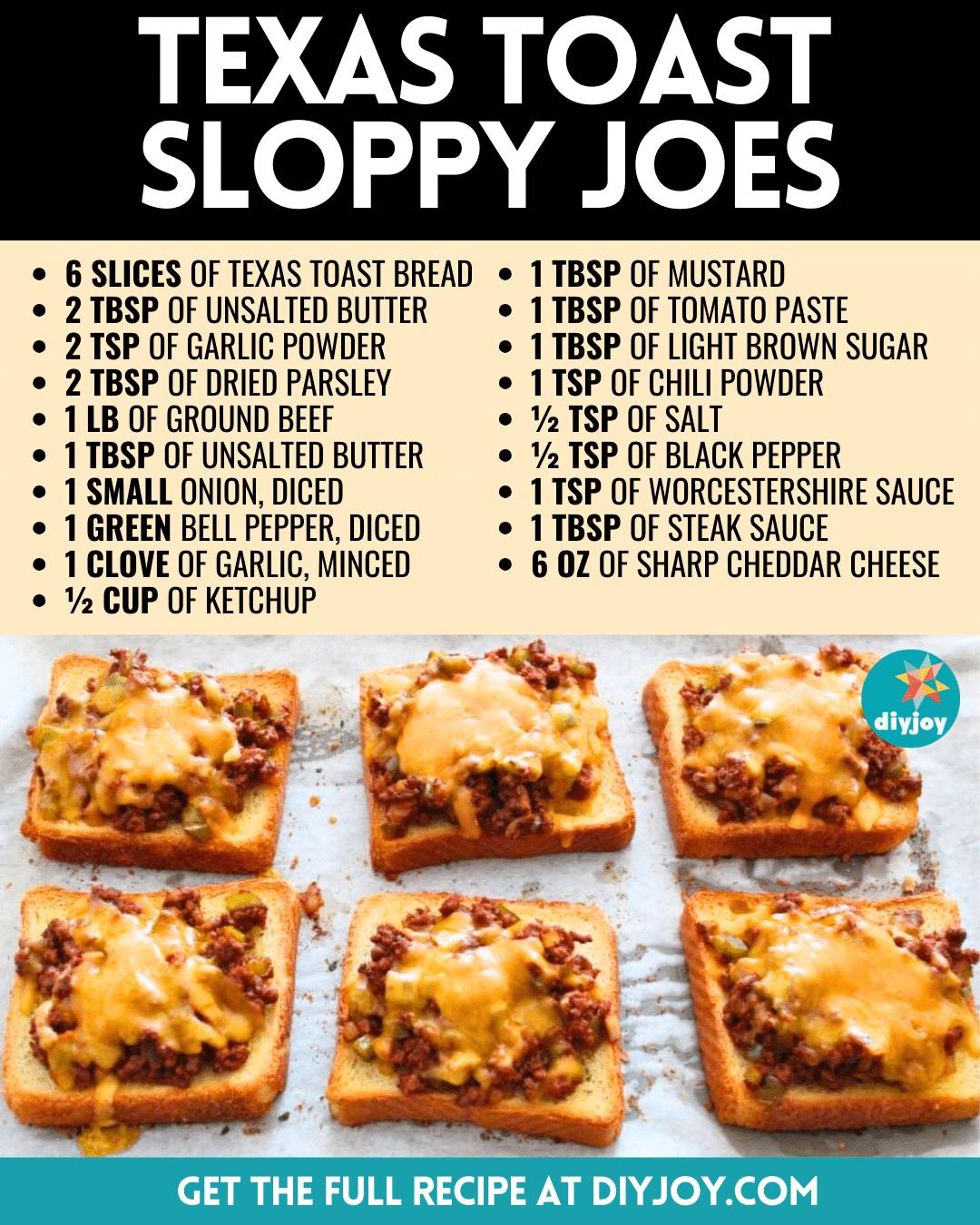 Easy 15-Minute Texas Toast Sloppy Joes Recipe