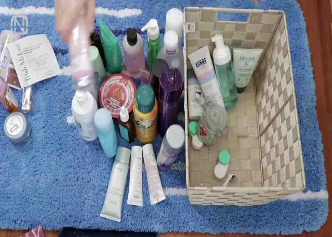 Declutter first, then organize according to Marie Kondo