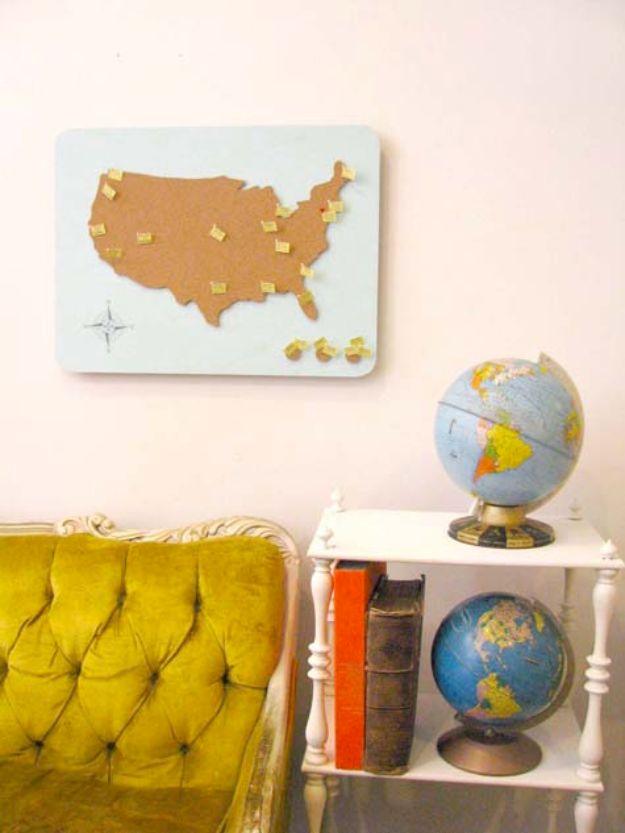 American Travel Map, short enough on steps to finish during nap time and a find that earns a spot on the mantel