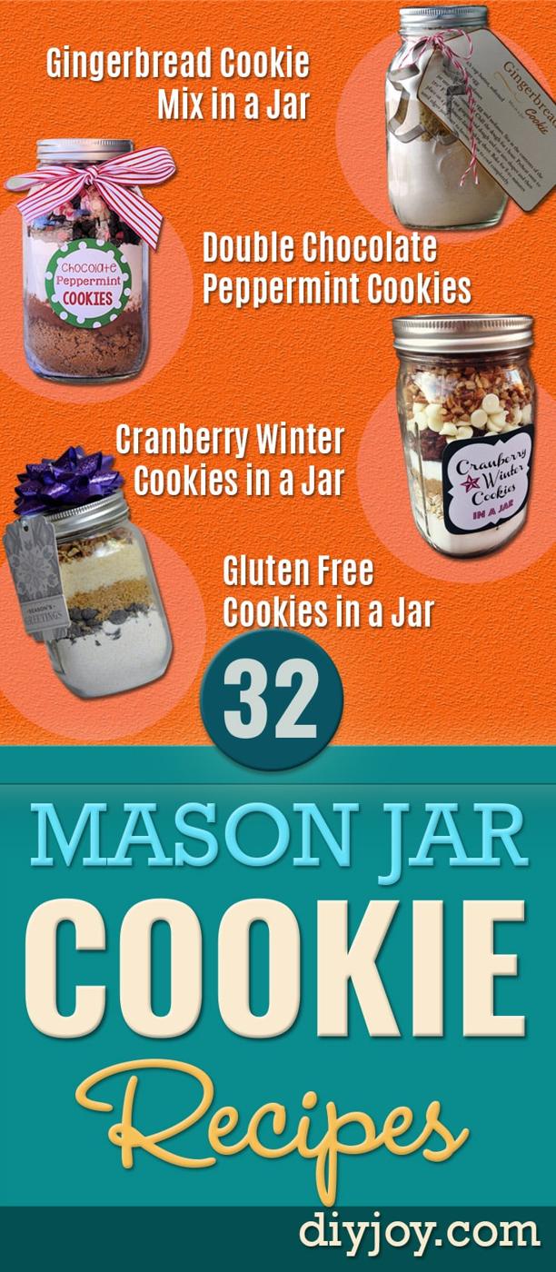 Mason Jar Cookie Recipes, a fun mason jar cookie idea worth gifting and a layered cookie mix that makes a sweet homemade gift