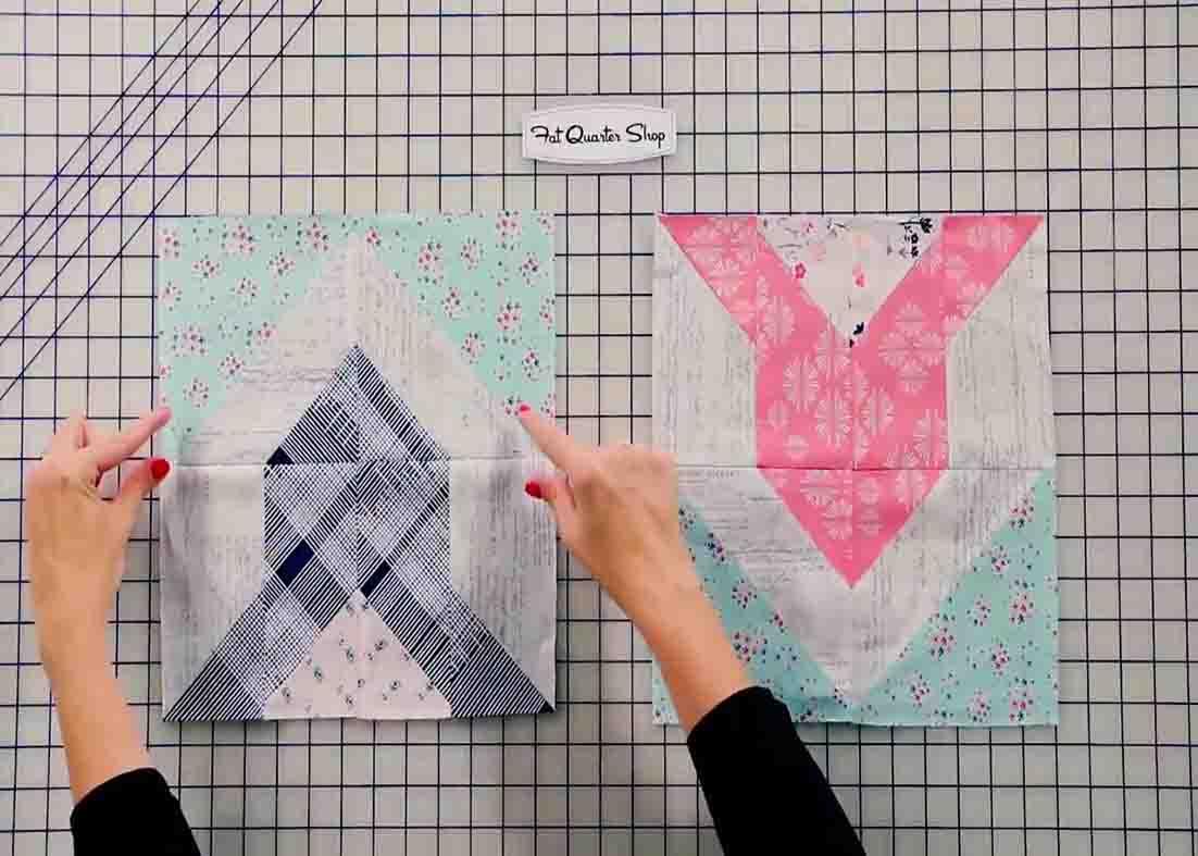 Putting the locket quilt blocks together to make the quilt