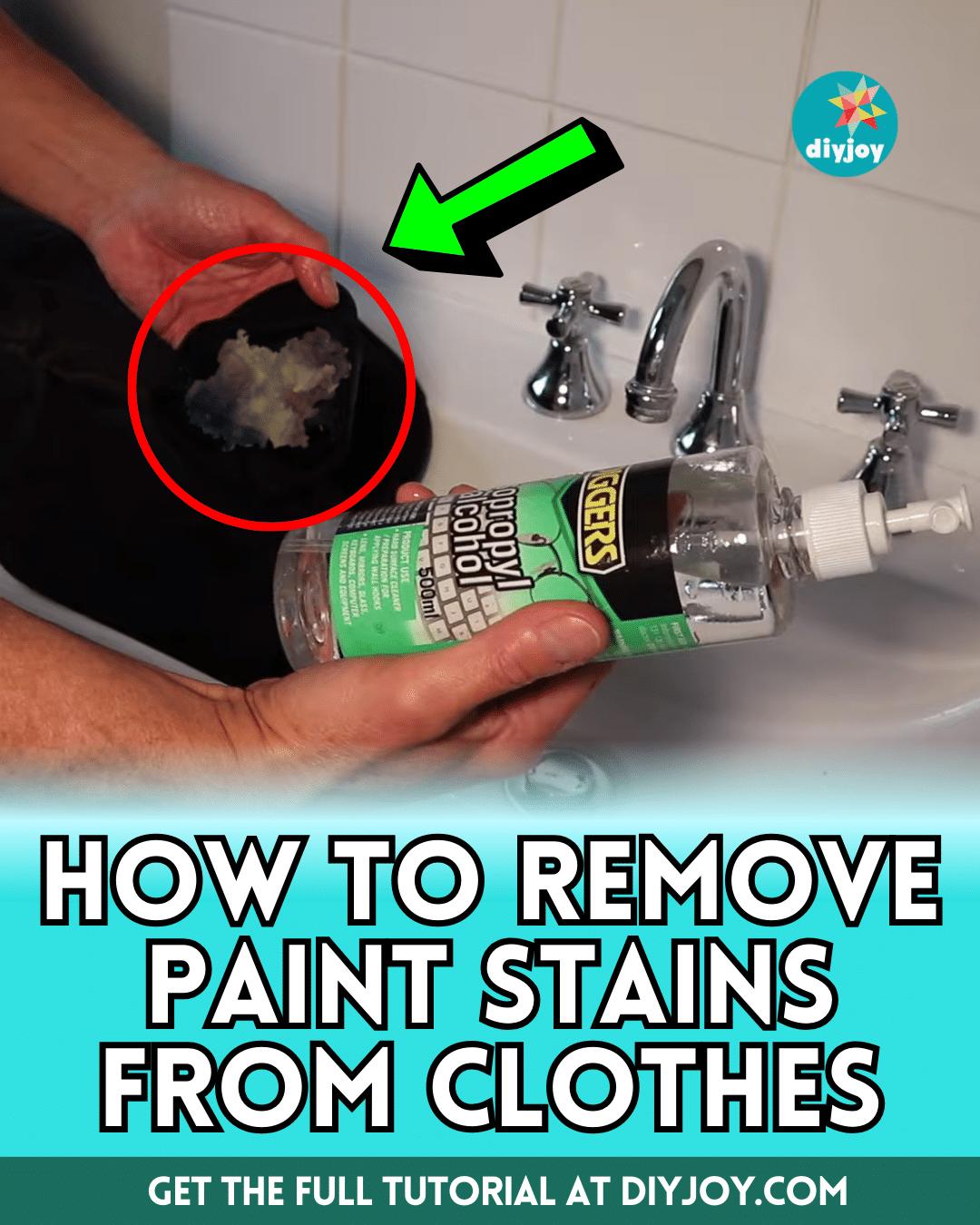 How To Remove Paint Stains From Clothes