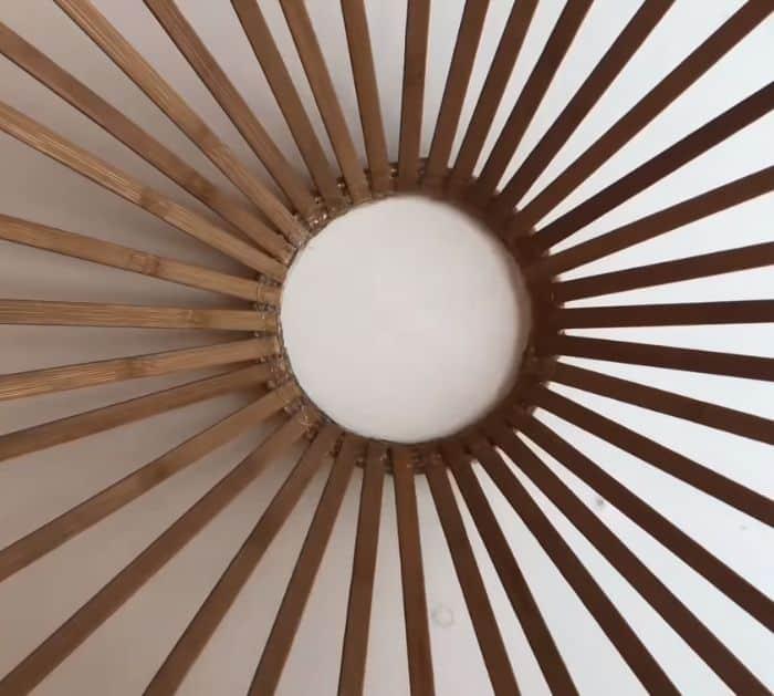 Lamp Shade From an Old Bamboo Placemat Tutorial