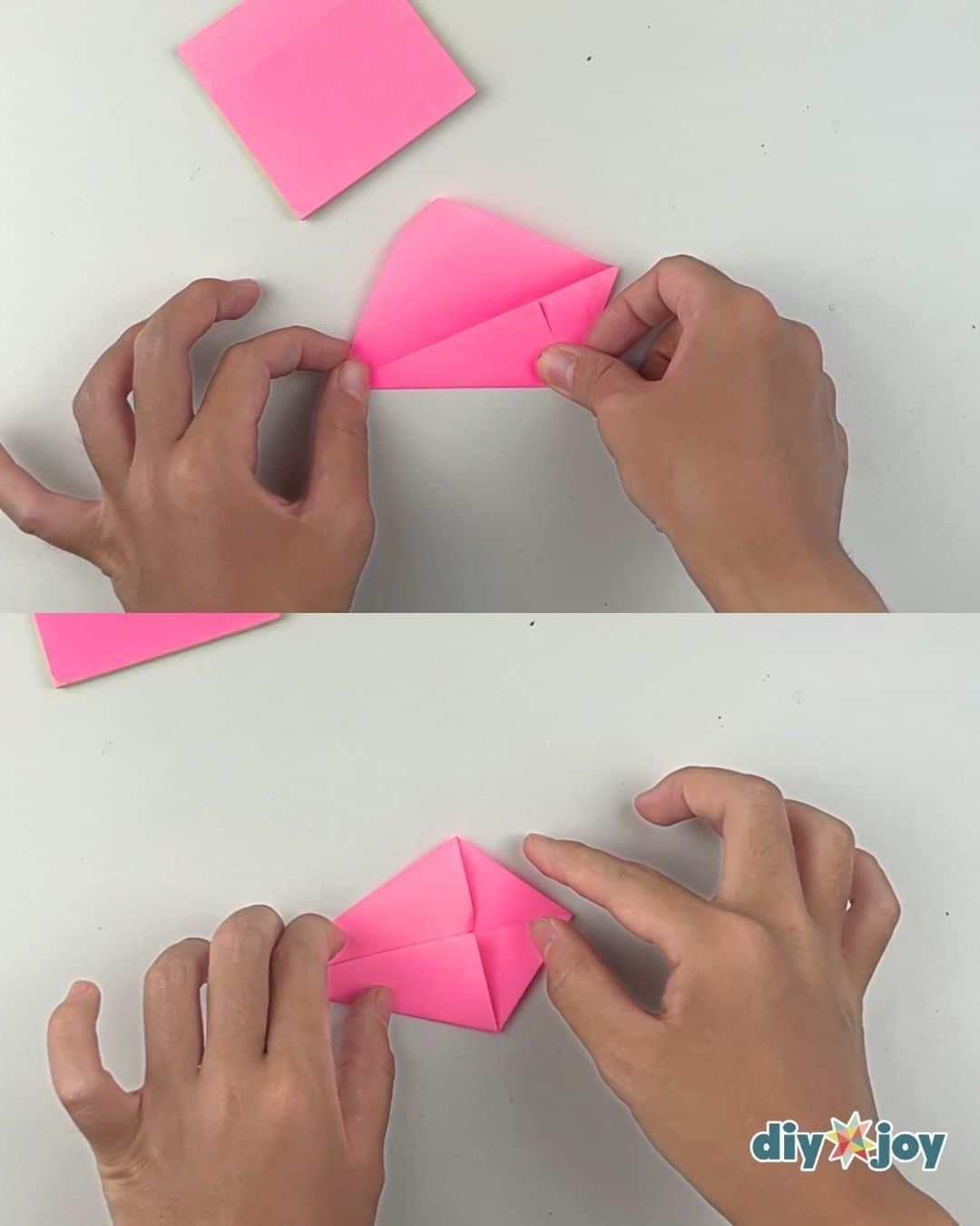 Post It Notes Paper Flowers — make a kite