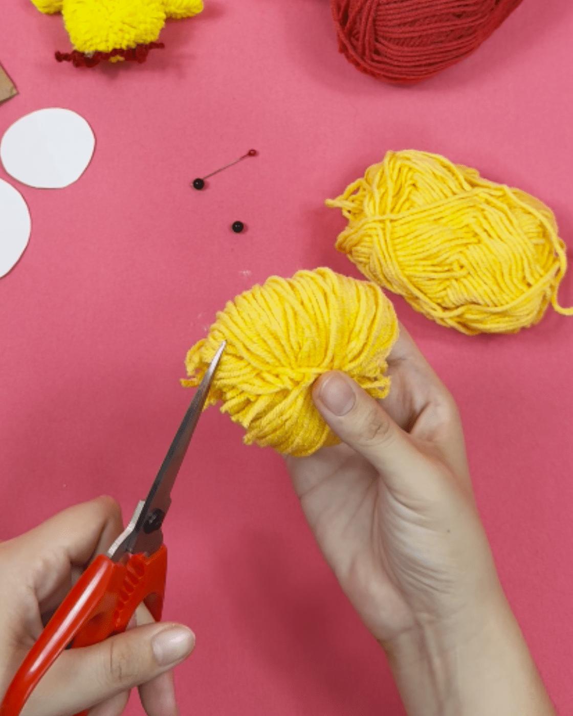 Homemade Yarn Chicks — beginner-friendly chick craft ideas