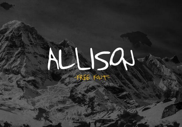 Best Free Fonts To Download for Crafts and DIY Projects - Allison - Cute, Cool and Professional Looking Font Ideas for Teachers, Crafters and Wedding Decor - Calligraphy, Script, S