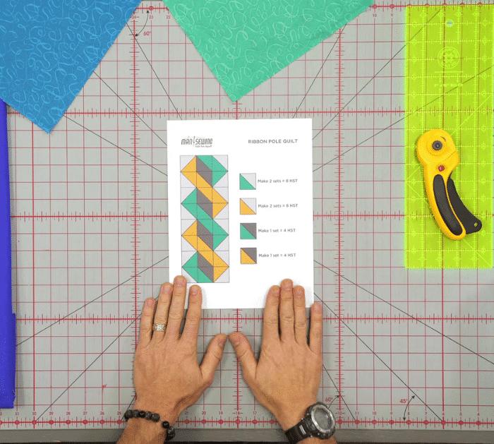 Easy Ribbon Pole Quilt Tutorial