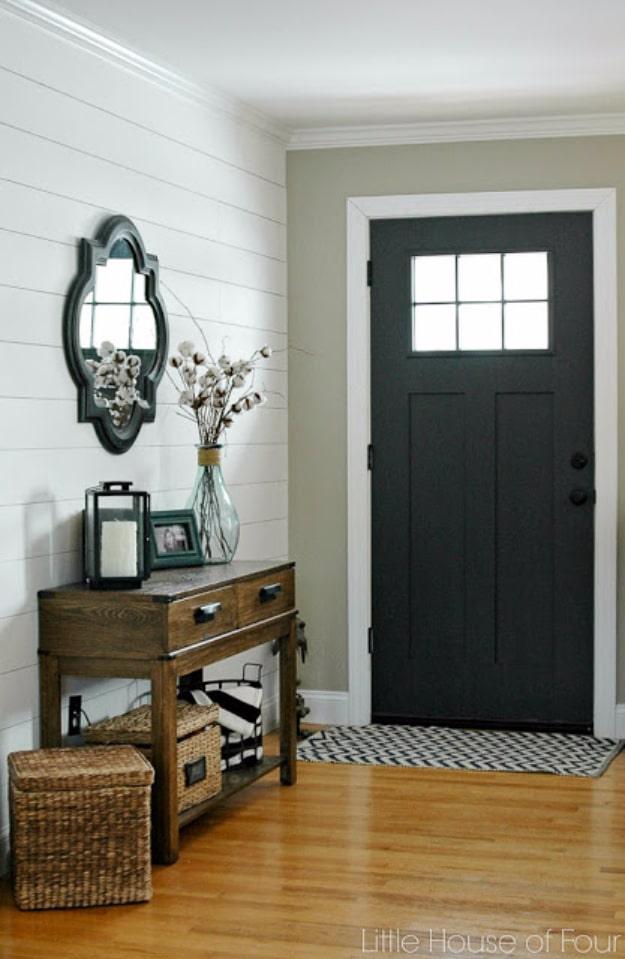 DIY Plank Wall Tutorial, a project that makes a great weekend activity and a smart way to add something special to a room